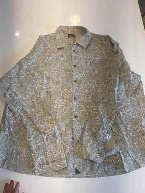 UNTUCKit Floral Paisley Long Sleeve Button Down Shirt Size 3XL